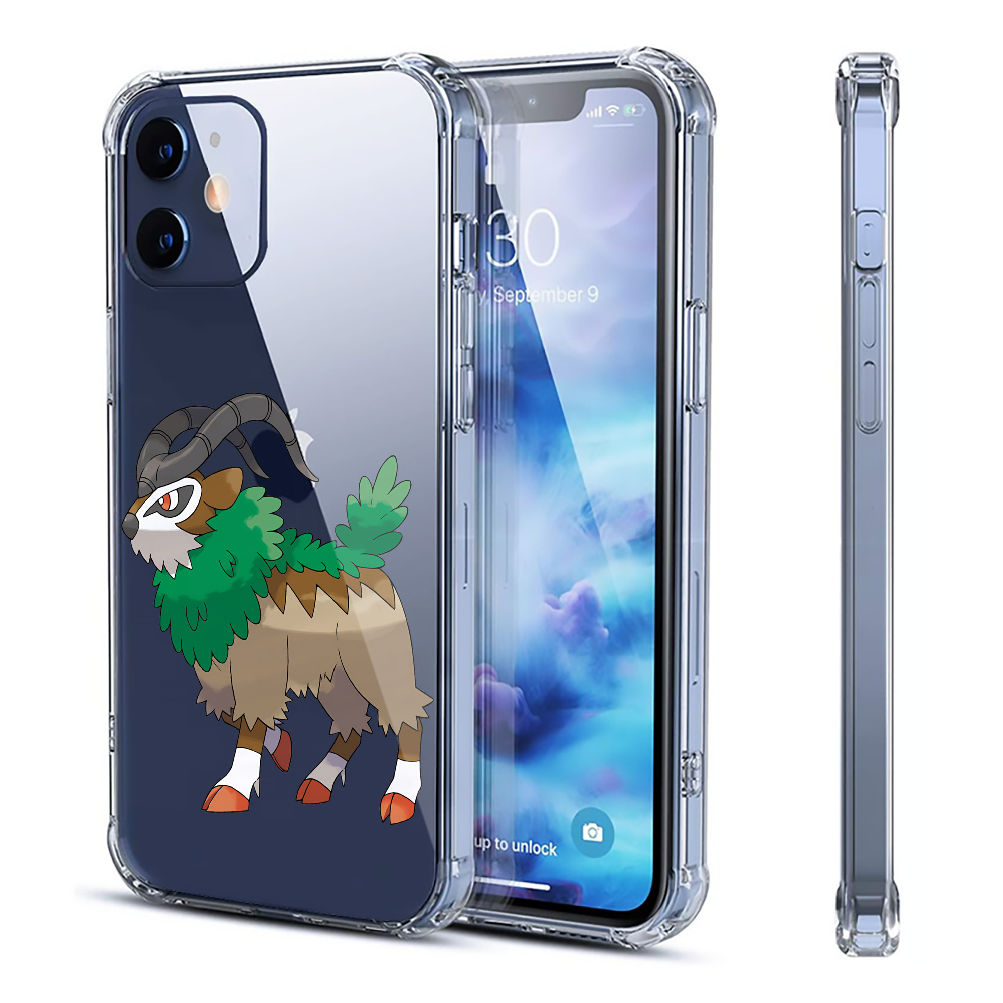 （画像用） ポケットモンスター Pokémon 【iPhone 12シリーズ対応】透明スマホケース（クリアソフトケース）